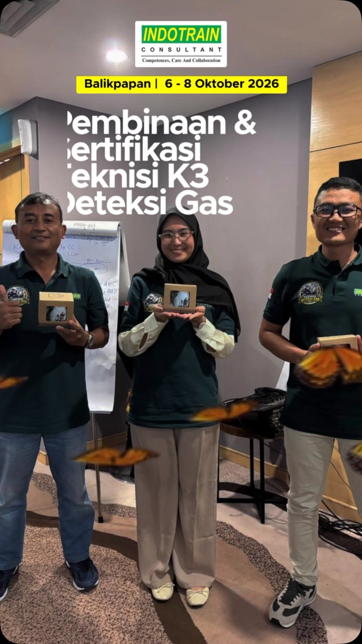 Pembinaan & Sertifikasi Teknisi K3 Deteksi Gas, 6–8 Okt 2026.