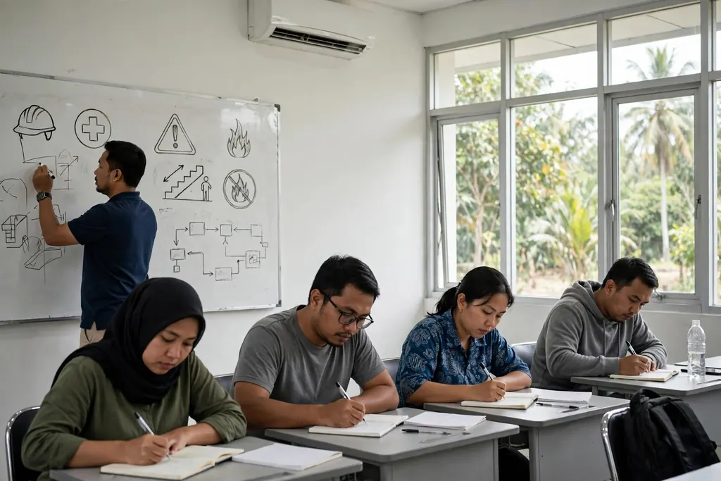 Suasana kelas pelatihan Indotrain